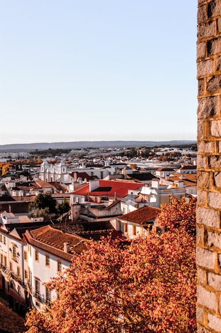 Evora Cathedral rooftop view