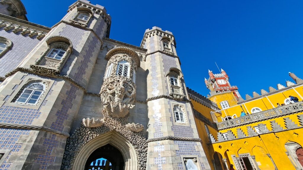 Sintra Pena Palace colorful facade