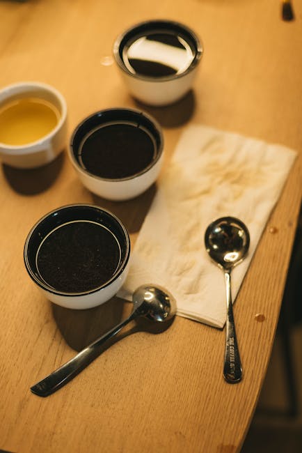 Coffee cupping session Hello Kristof micro lot tasting