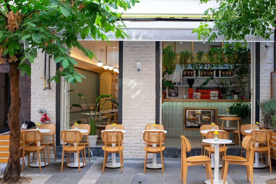 Draußencafé in der Città Bassa
