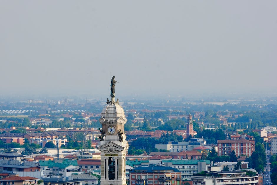 Panoramica dello skyline di Bergamo