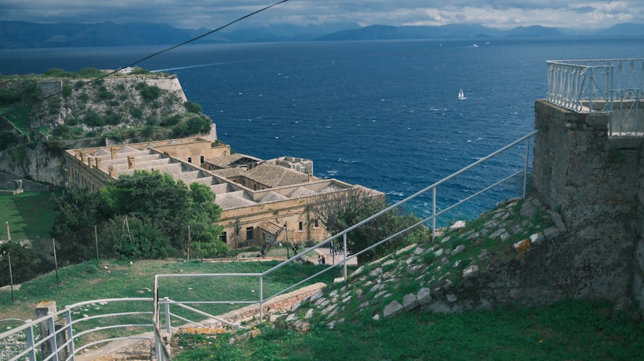 Corfu Old Fortress sea view