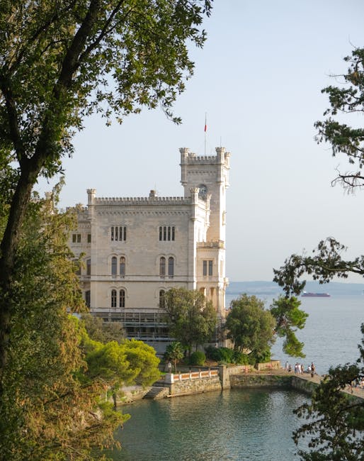 Gulf of Trieste view from Miramare