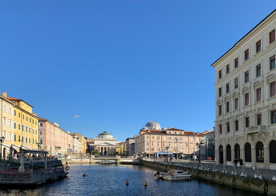 Trieste Molo Audace sunrise view