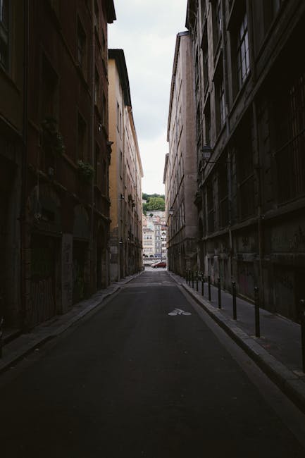 Trieste narrow street morning light