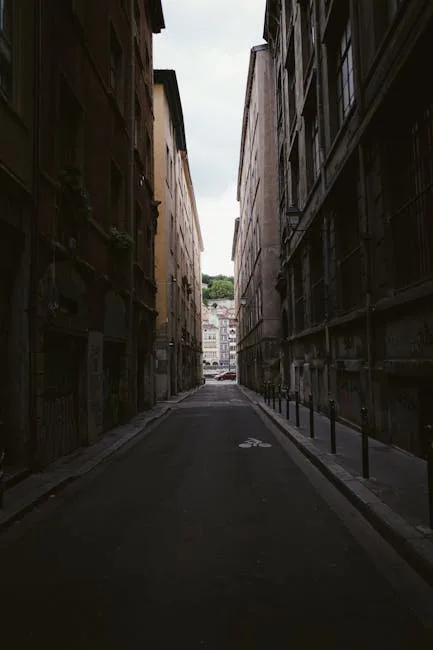 Trieste narrow street morning light