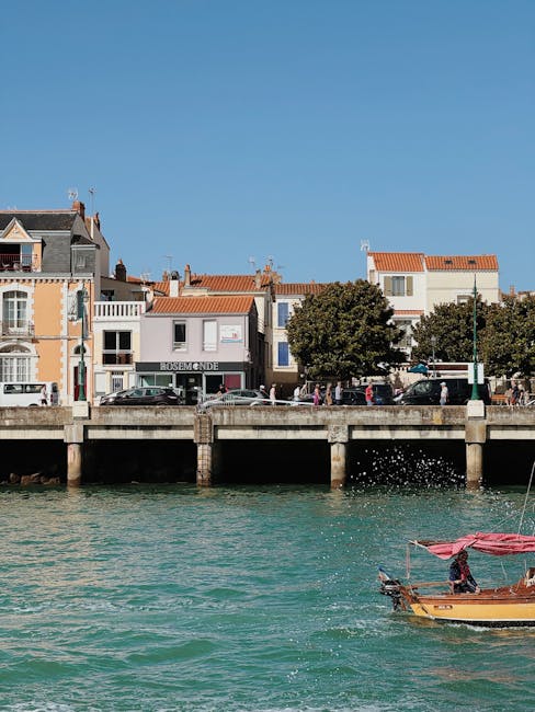 View of Trieste waterfront and landmarks