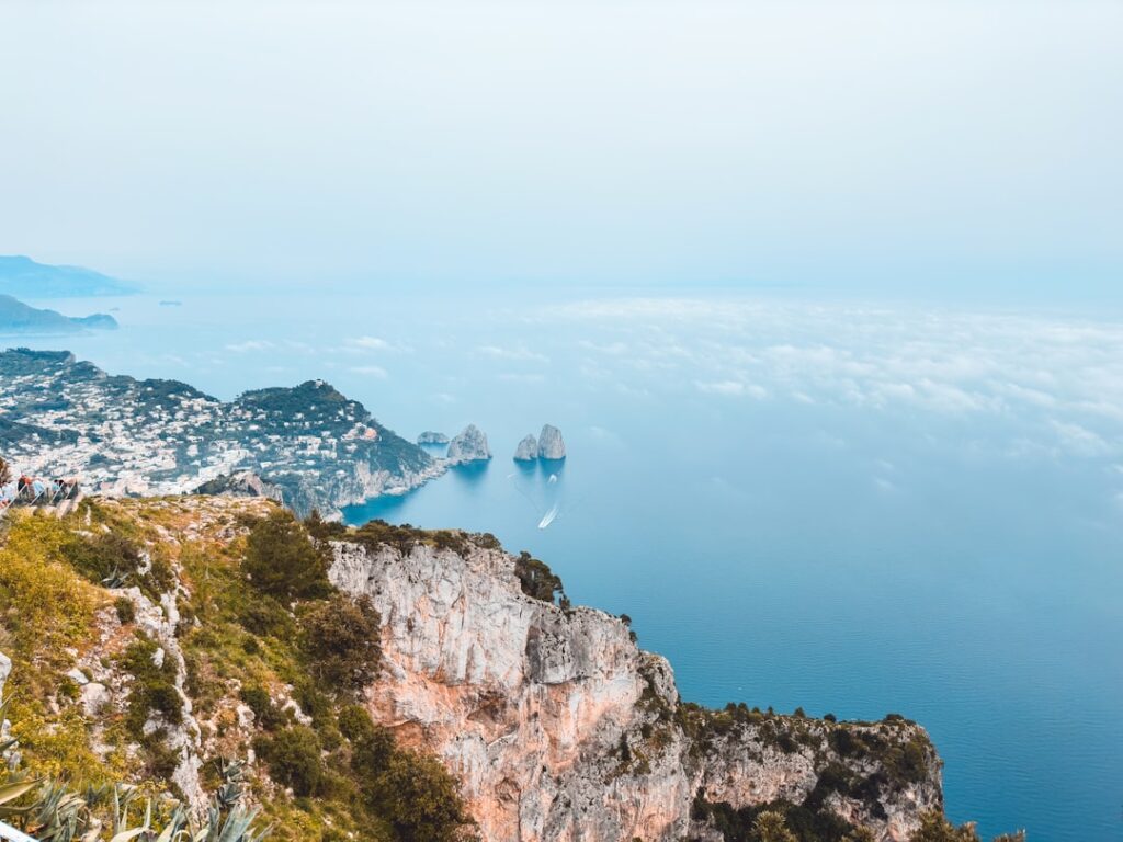 Sunrise yoga view from Monte Solaro