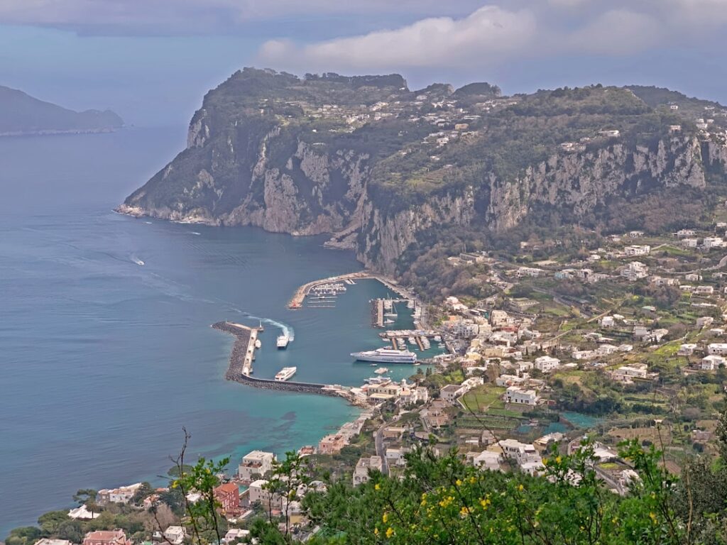 Villa San Michele sunset view over Anacapri