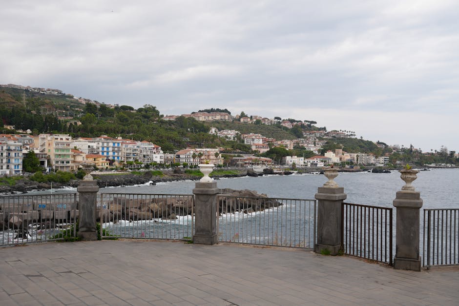 Promenada and nadmorska sceneria Acireale