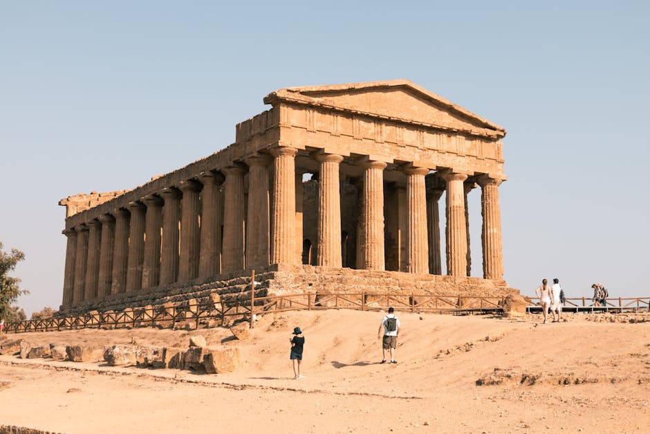 Antike griechische Tempelruine in Agrigento, Sizilien
