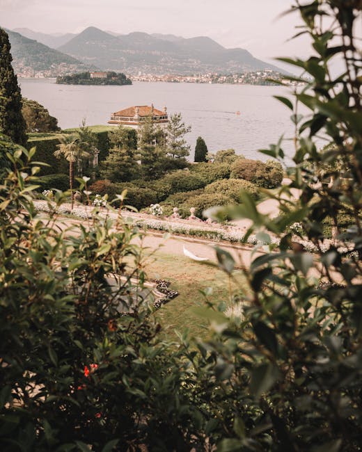 Parken am Seeufer in Stresa