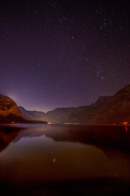 Sterrenhemel boven Lago Maggiore vanaf een berguitzicht