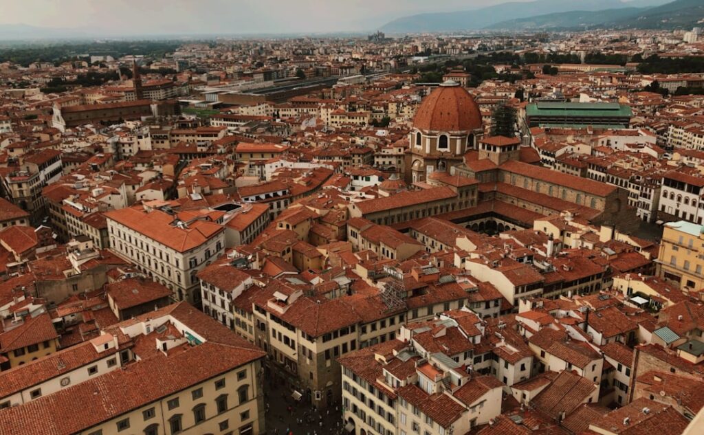 Journée Médicis : chapelles et mausolées clés 2 florence duomo brunelleschi dome aerial view