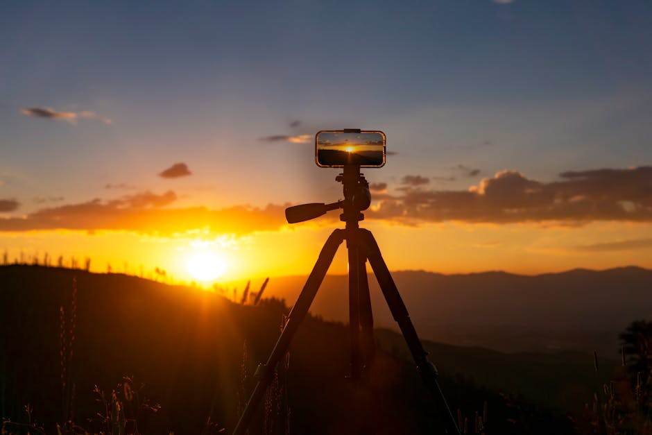 Statyw i fotografowanie o wschodzie słońca w Assisi