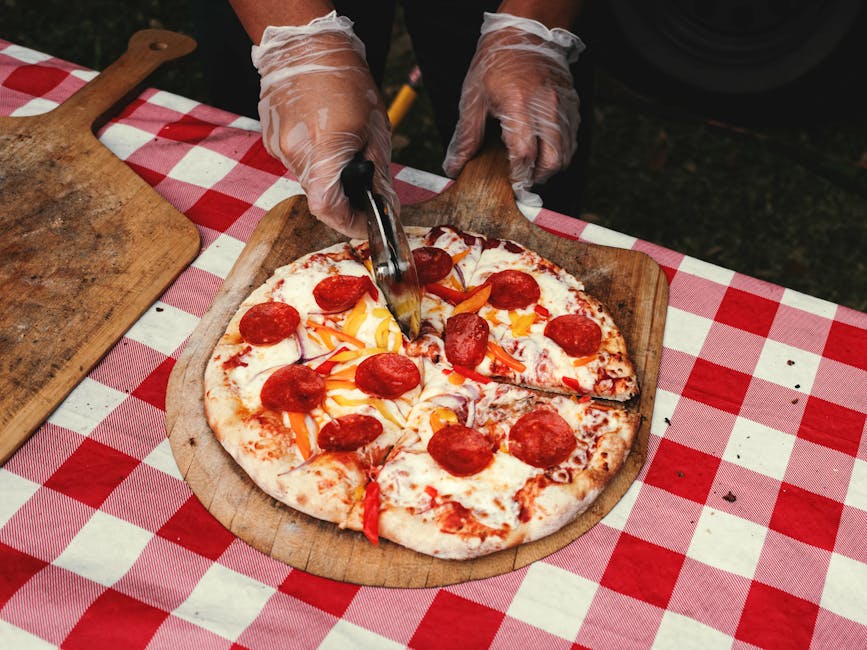 Street-Food-Stand mit Pizza al taglio