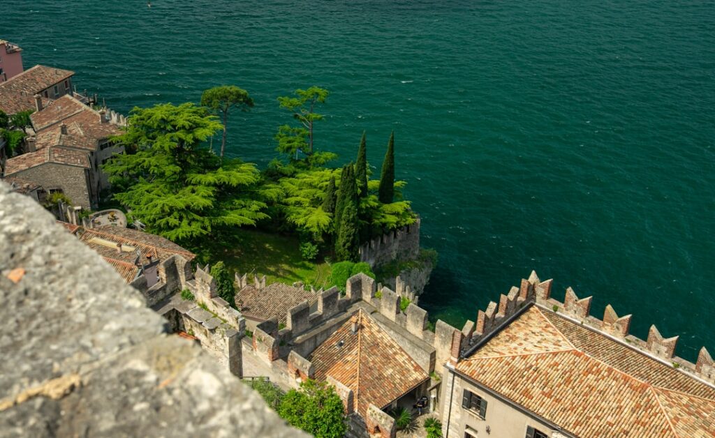 Scaliger Castle at Malcesine overlooking Lake Garda's emerald water
