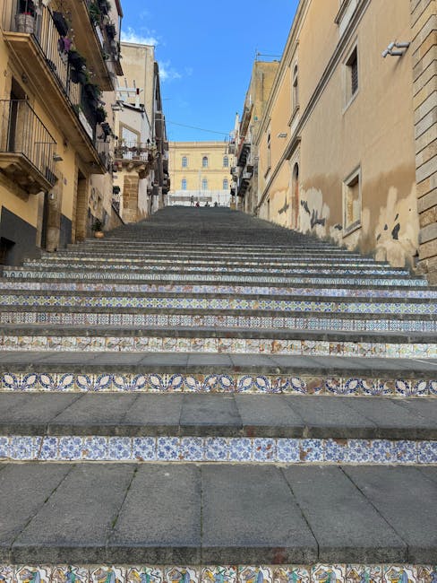 Die Treppe von Santa Maria del Monte in Caltagirone