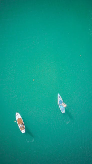 Stand-up-Paddler in Küstennähe