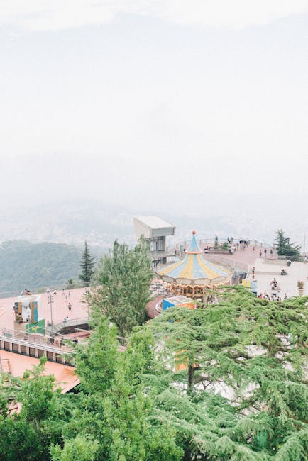 Children playing in a hilltop park with panoramic view in Perugia