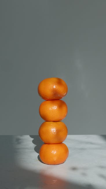 Stack of oranges