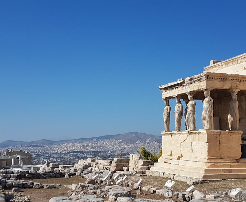 Terrazza del Museo dell'Acropoli con vista