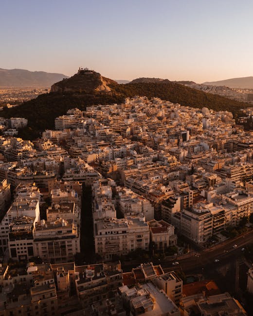 Sunset panorama from Lycabettus Hill concert