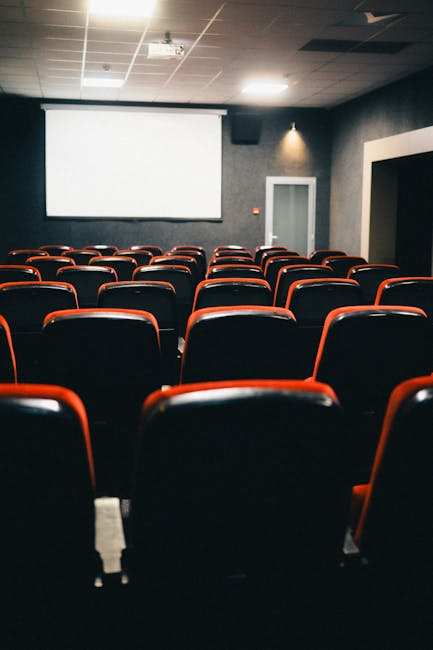 Historic screening room at the Greek Film Archive
