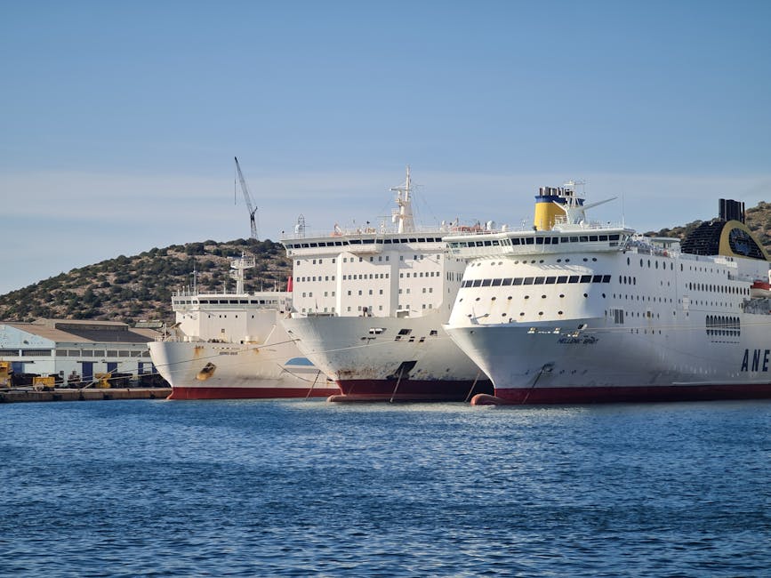 pier in Agia Roumeli met passagiersveerboten