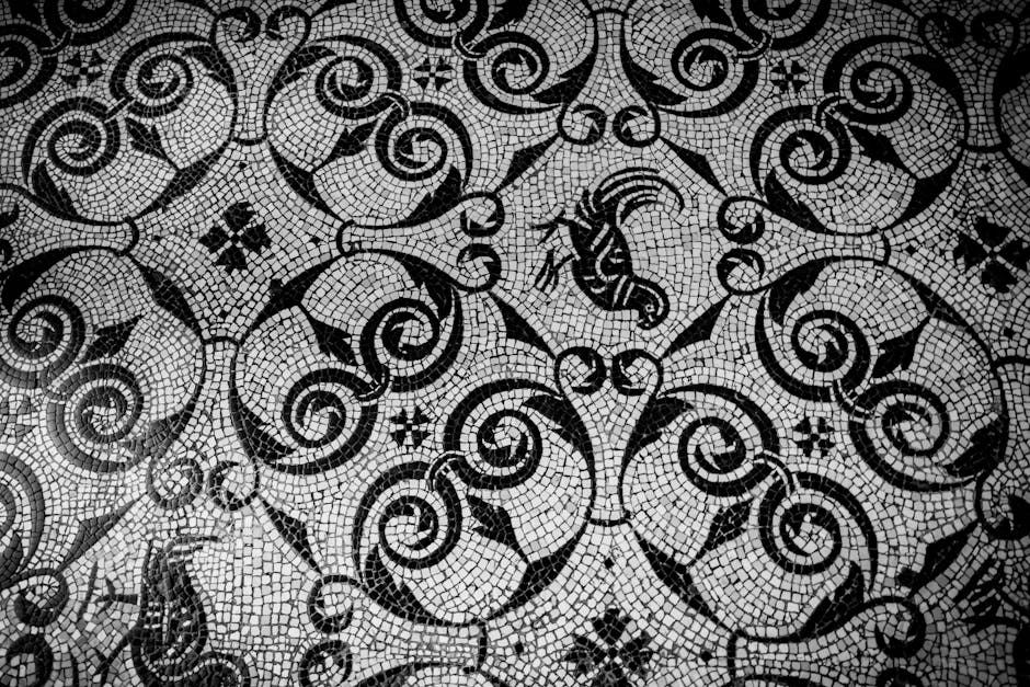 Siena Cathedral mosaic floor detail closeup