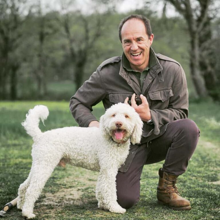 Chasse aux truffes avec chiens