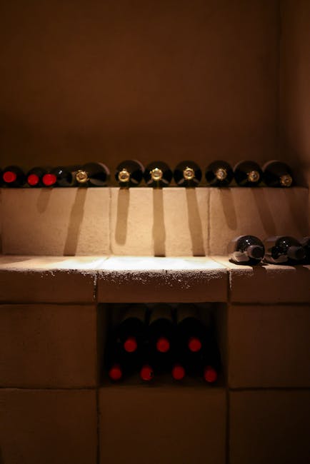 Wine cellar interior at La Taverna di San Giuseppe