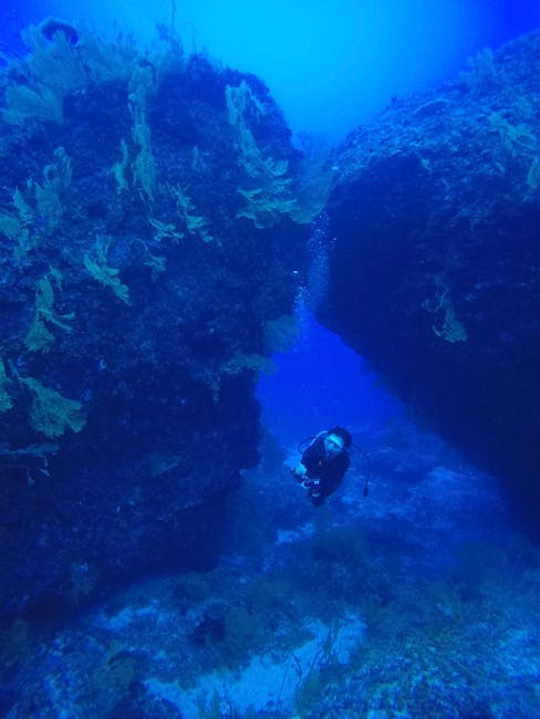 Formazioni ad arco sottomarine a Vlychada, sito d’immersione a Santorini