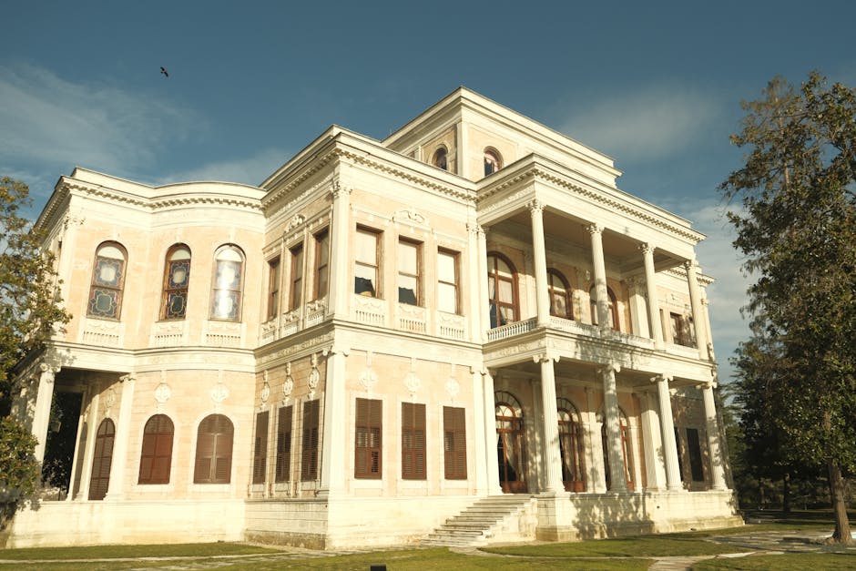 Mon Repos palace and park in Corfu