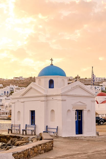 sunrise over Agios Ioannis beach in Mykonos
