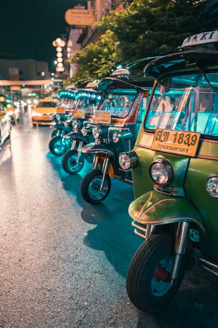 Taxi e tuk-tuk nel centro di Salonicco