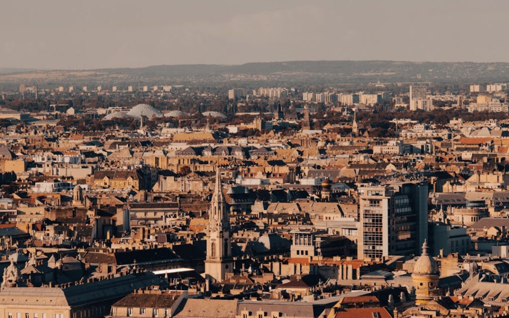 Vista panoramica dalla collina su Salonicco e il porto interno