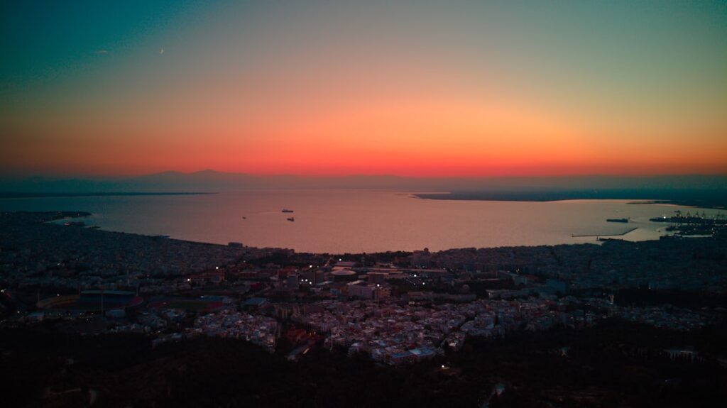 Tramonto su Salonicco