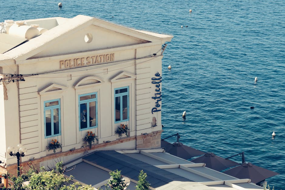Stazione di polizia a Salonicco, esterno dell'edificio