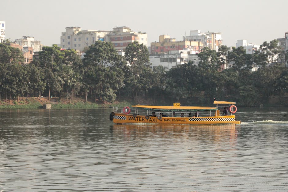Boat taxi approaching the quay