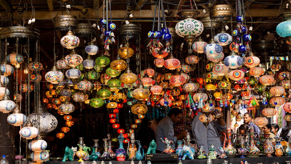 New Bazaar colorful stalls