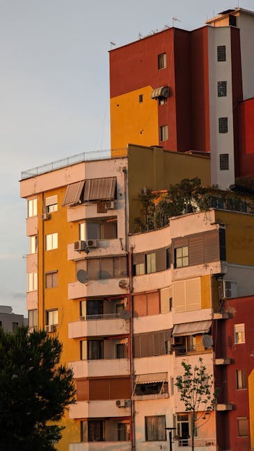 Tirana colorful facades