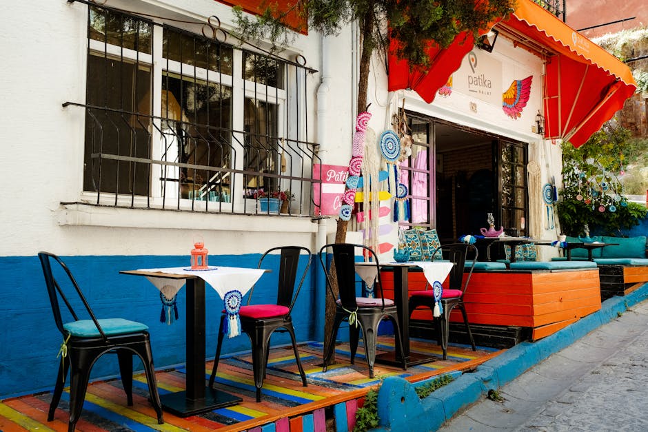 Blloku neighborhood outdoor cafés