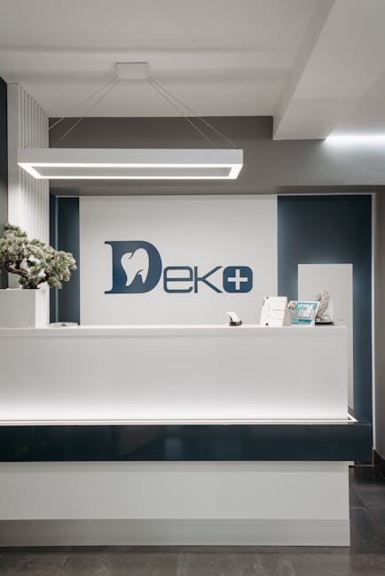 Recepcja kliniki w Tiranie