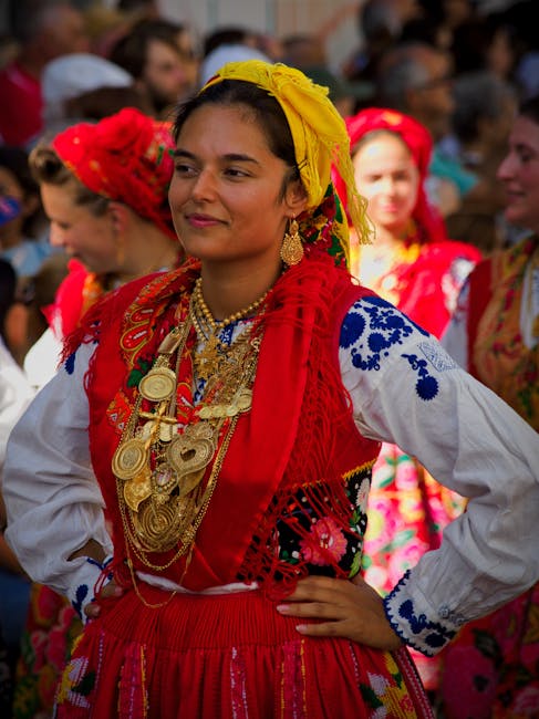 Lokalny festiwal folklorystyczny w Czarnogórze, występy na placu