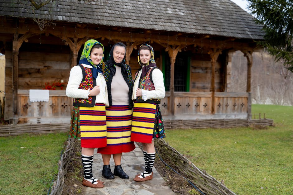 Traditional scene in Njeguši village