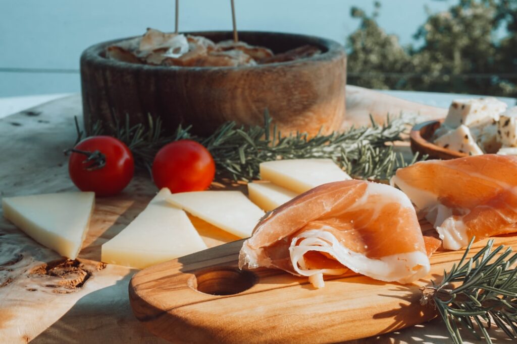 Traditional Montenegrin prosciutto and charcuterie