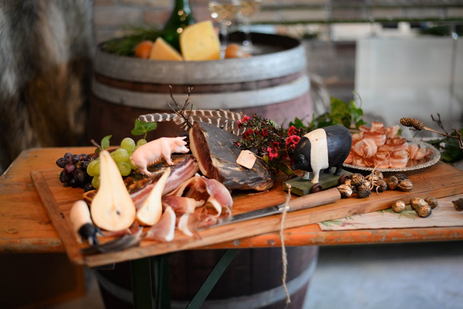 Planche de charcuterie et fromages rustiques aux accents monténégrins