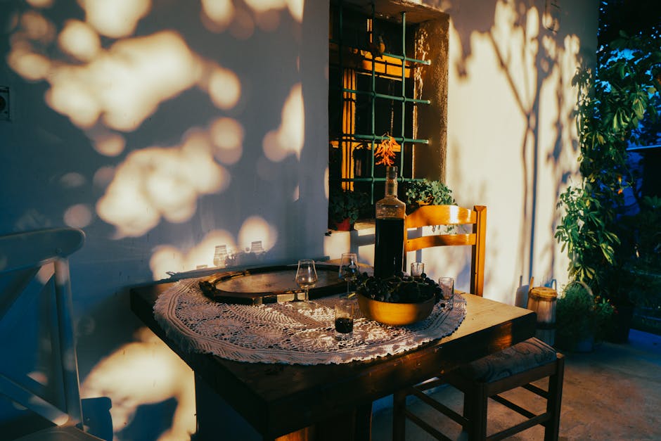 Albanian family guesthouse traditional dinner table