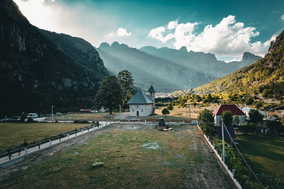 Albanian mountain village guesthouse sunrise Theth